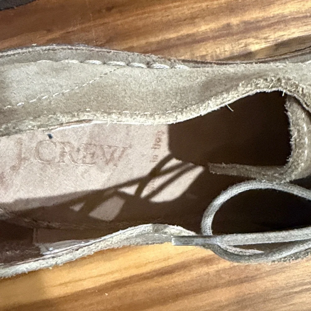J. Crew Tan Suede Oxfords